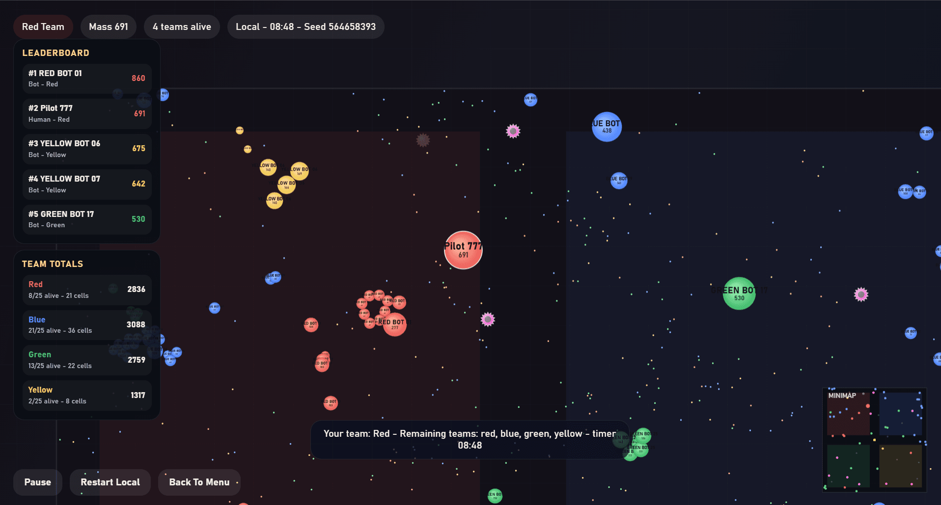 Cell Arena gameplay screenshot