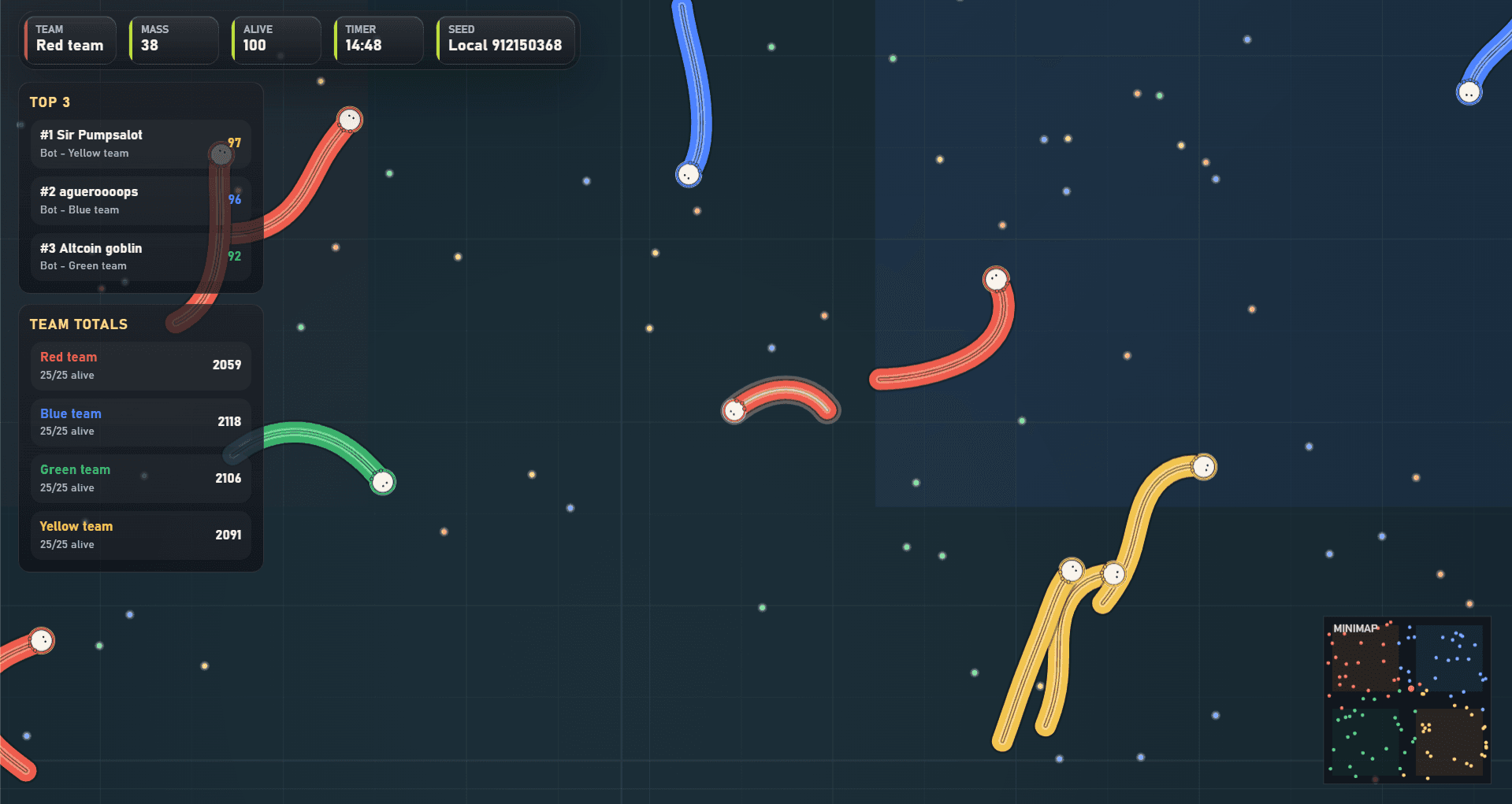 Snake gameplay screenshot